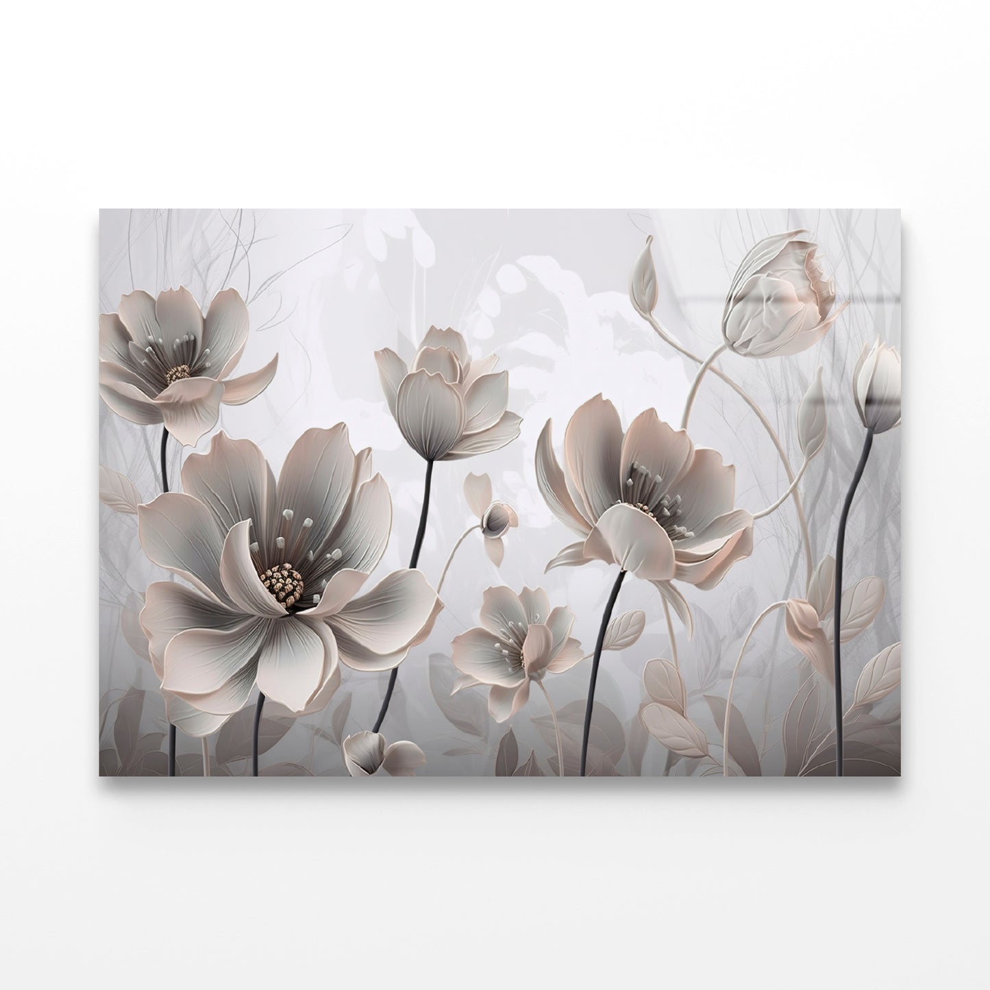 Petals of a Flowers Pattern Acrylic Glass Print Tempered Glass Wall Art 100% Made in Australia Ready to Hang