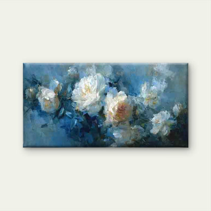 Blue Blossoms and Birds Wall Art Canvas Office Home Room Framed 120x60cm