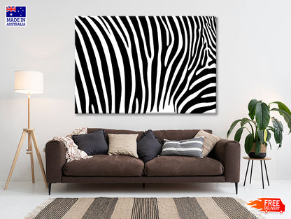 Black And White Zebra Pattern Print 100% Australian Made