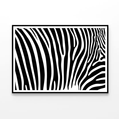 Black And White Zebra Pattern Home Decor Premium Quality Poster Print Choose Your Sizes