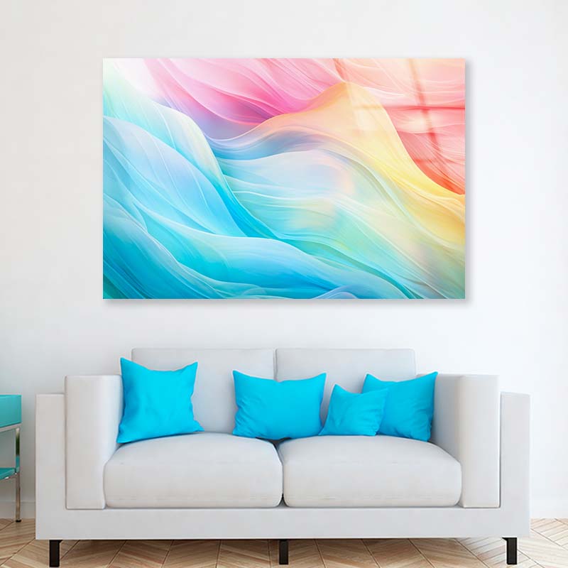 Multicolor Graphic Art Abstract Acrylic Glass Print Tempered Glass Wall Art 100% Made in Australia Ready to Hang