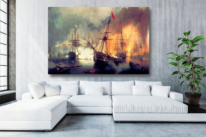 Ivan Aivazovsky, The Battle Of Navarino UV Direct Aluminum Print Australian Made Quality