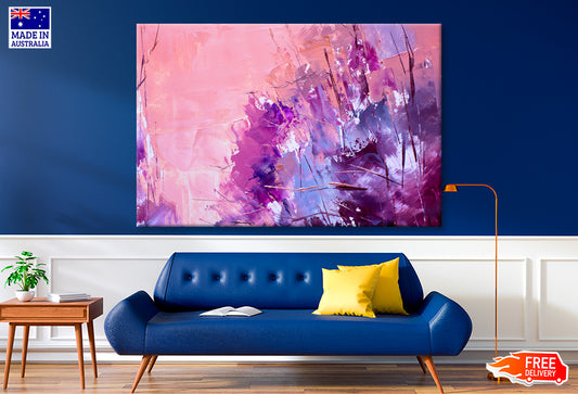 Light & Dark Purple Oil Painting Wall Art Limited Edition High Quality Print