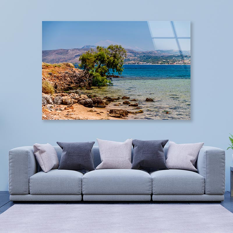 Beautiful Landscapes on Crete Greece Acrylic Glass Print Tempered Glass Wall Art 100% Made in Australia Ready to Hang