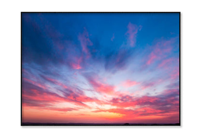 Red Sunset Clouds Sky View Home Decor Premium Quality Poster Print Choose Your Sizes