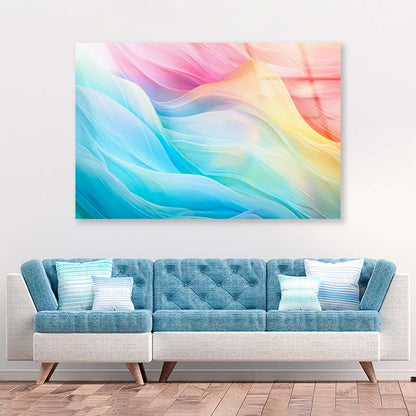 Multicolor Graphic Art Abstract Acrylic Glass Print Tempered Glass Wall Art 100% Made in Australia Ready to Hang