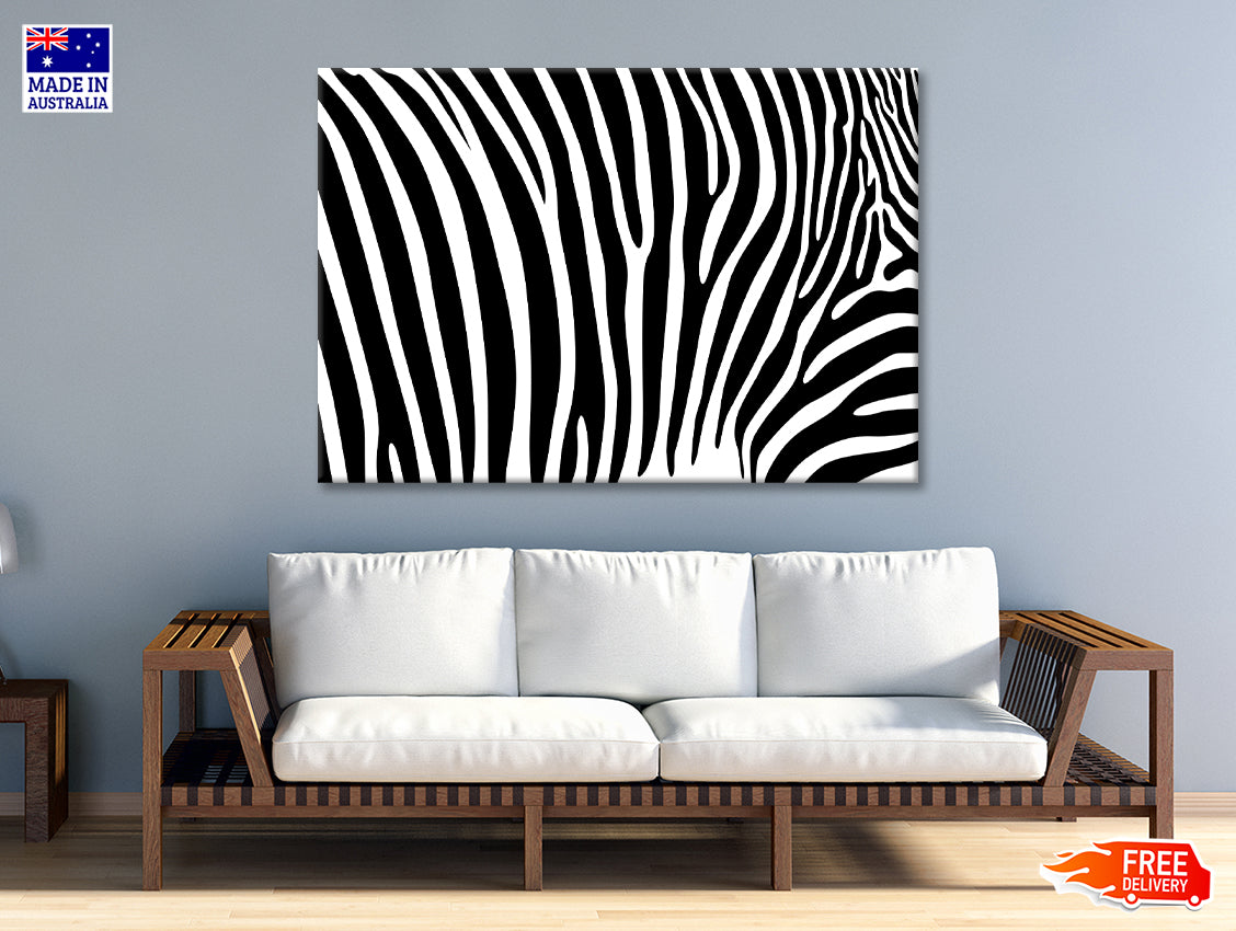 Black And White Zebra Pattern Print 100% Australian Made