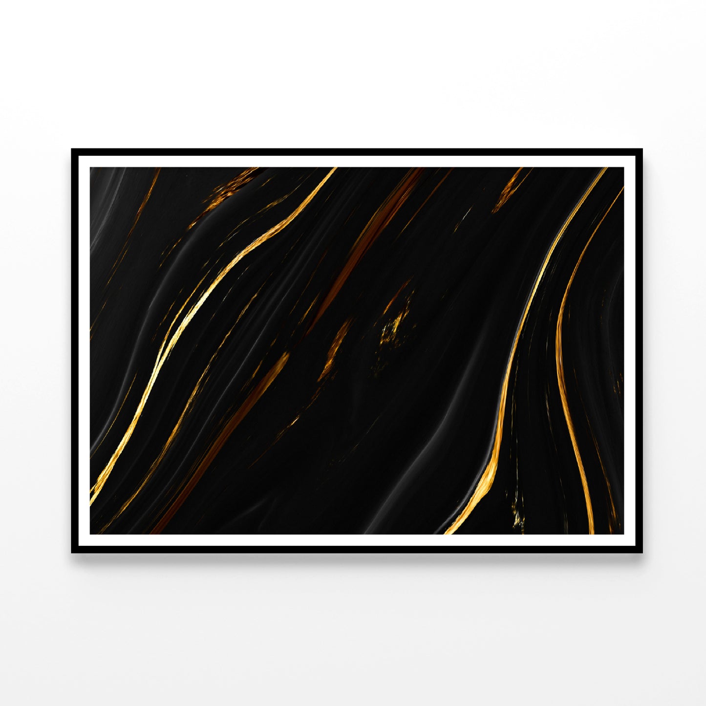 Black And Gold Modern Luxury Art Home Decor Premium Quality Poster Print Choose Your Sizes