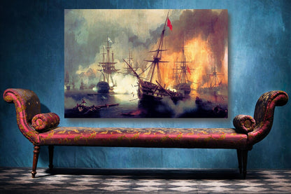 Ivan Aivazovsky, The Battle Of Navarino UV Direct Aluminum Print Australian Made Quality