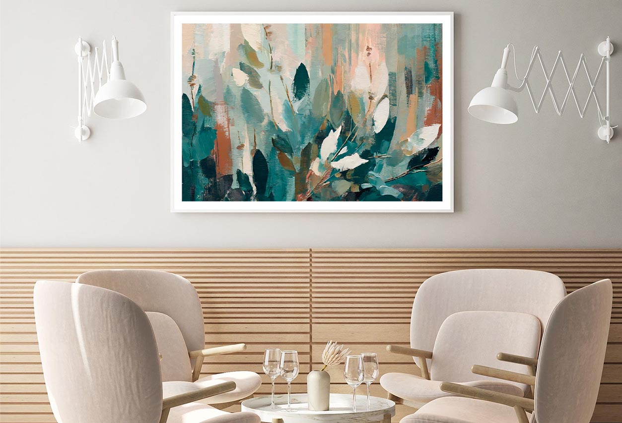 Abstract Leaves Oil Painting Home Decor Premium Quality Poster Print Choose Your Sizes