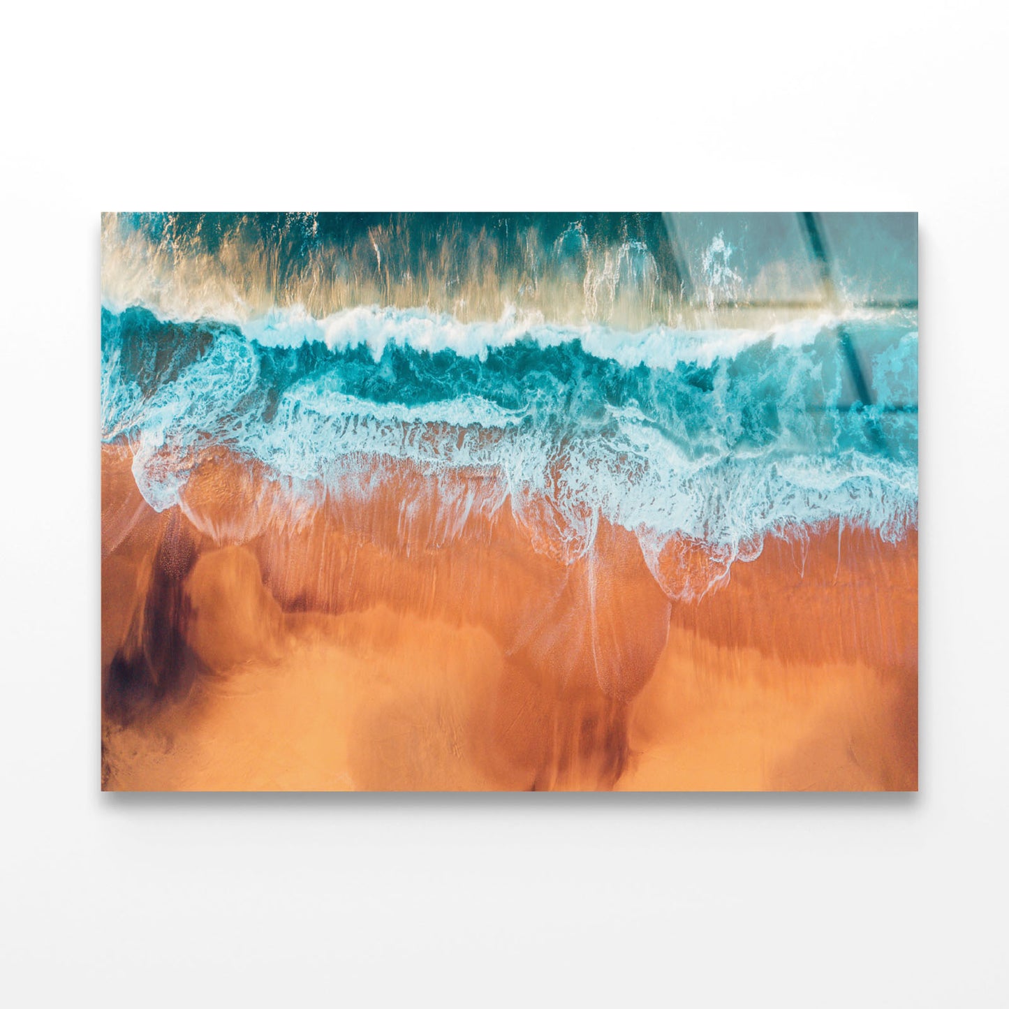 Aerial Australian Beach Acrylic Glass Print Tempered Glass Wall Art 100% Made in Australia Ready to Hang