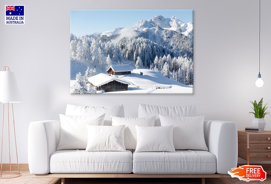 Winter wonderland in the Austria Print 100% Australian Made