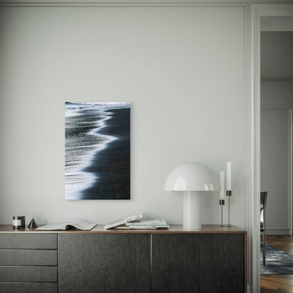 Black Sand Beach In Vik Iceland Metal Print Ready to Hang