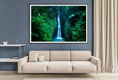 Leke Waterfall Near Ubud in Bali, Home Decor Premium Quality Poster Print Choose Your Sizes