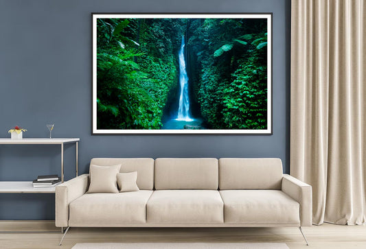 Leke Waterfall Near Ubud in Bali, Home Decor Premium Quality Poster Print Choose Your Sizes