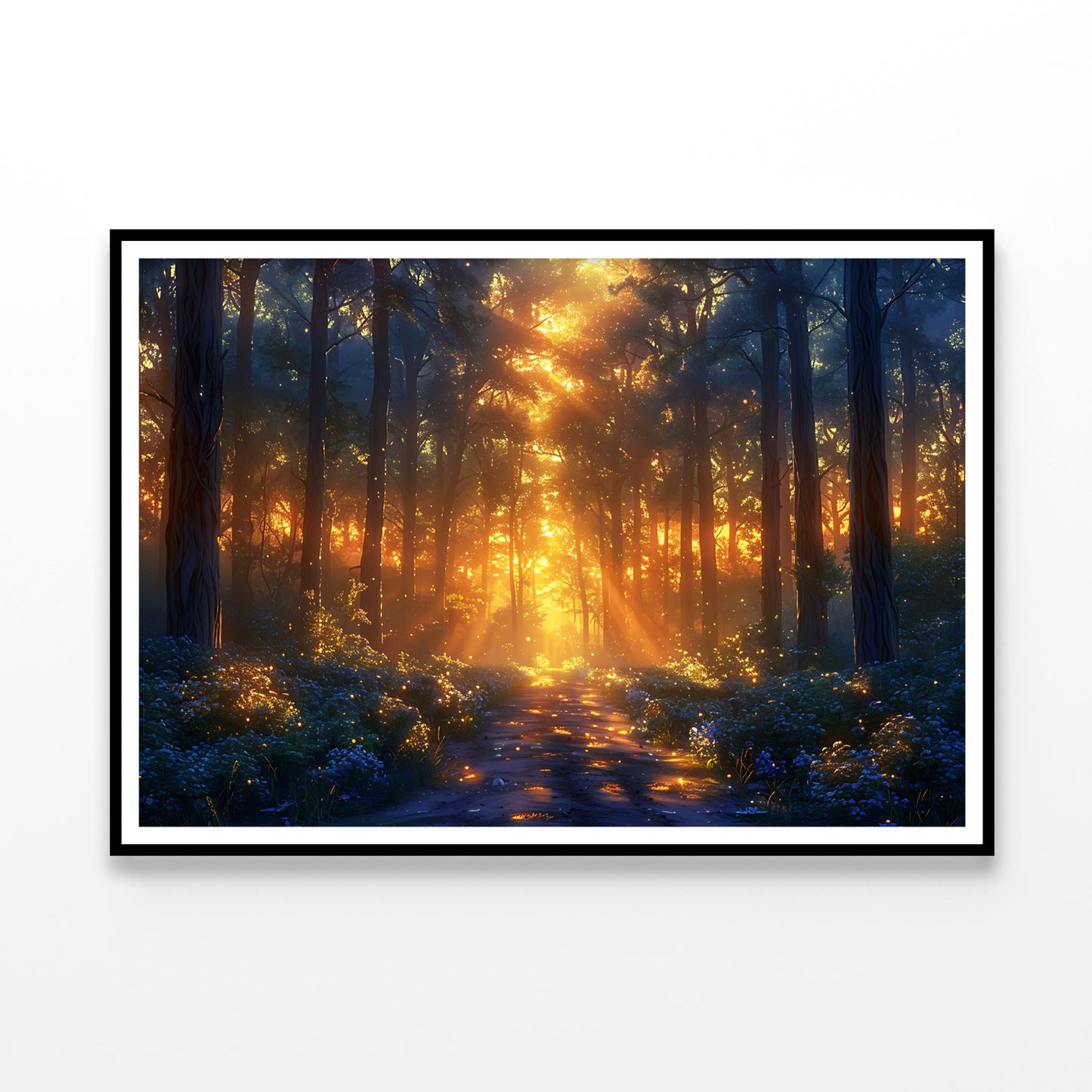 Forest with the Bright Sun Shining Home Decor Premium Quality Poster Print Choose Your Sizes