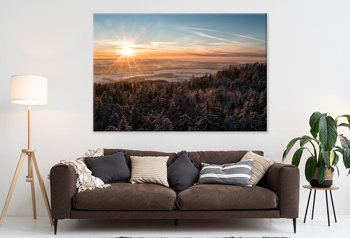 Rocky Mountains in Canmore Wall Art Decor 100% Australian Made