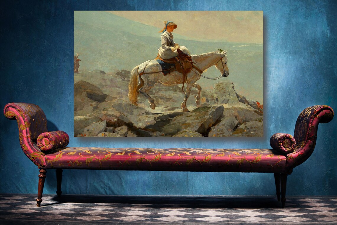 Winslow Homer, The Bridle Path UV Direct Aluminum Print Australian Made Quality