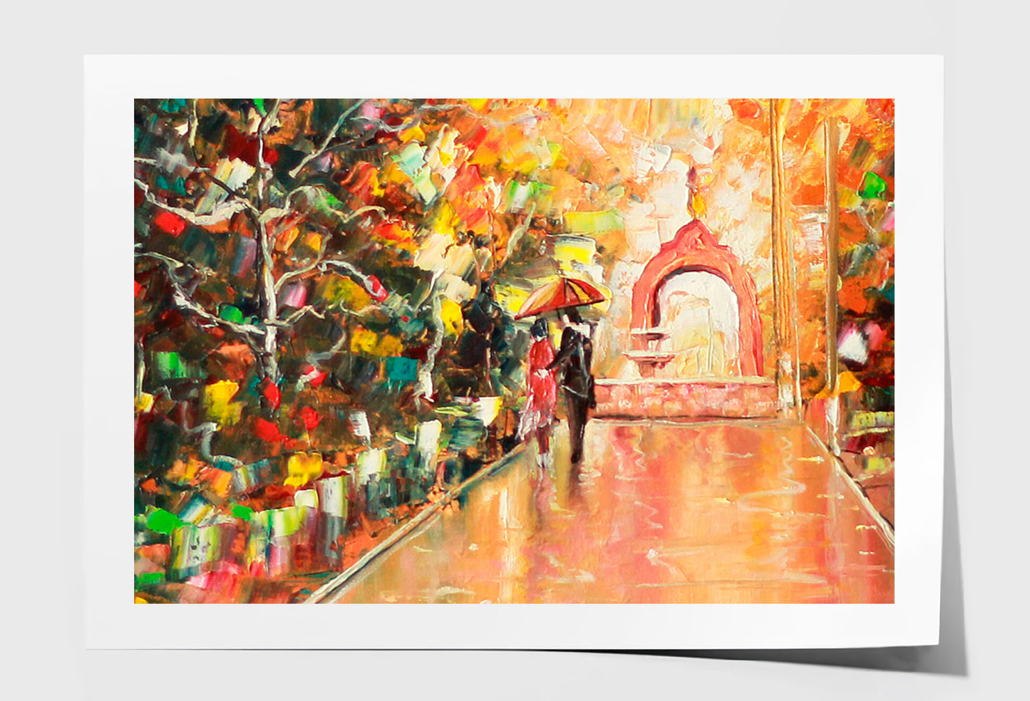 Architectural Arch Couple Oil Painting Wall Art Limited Edition High Quality Print Unframed Roll Canvas None