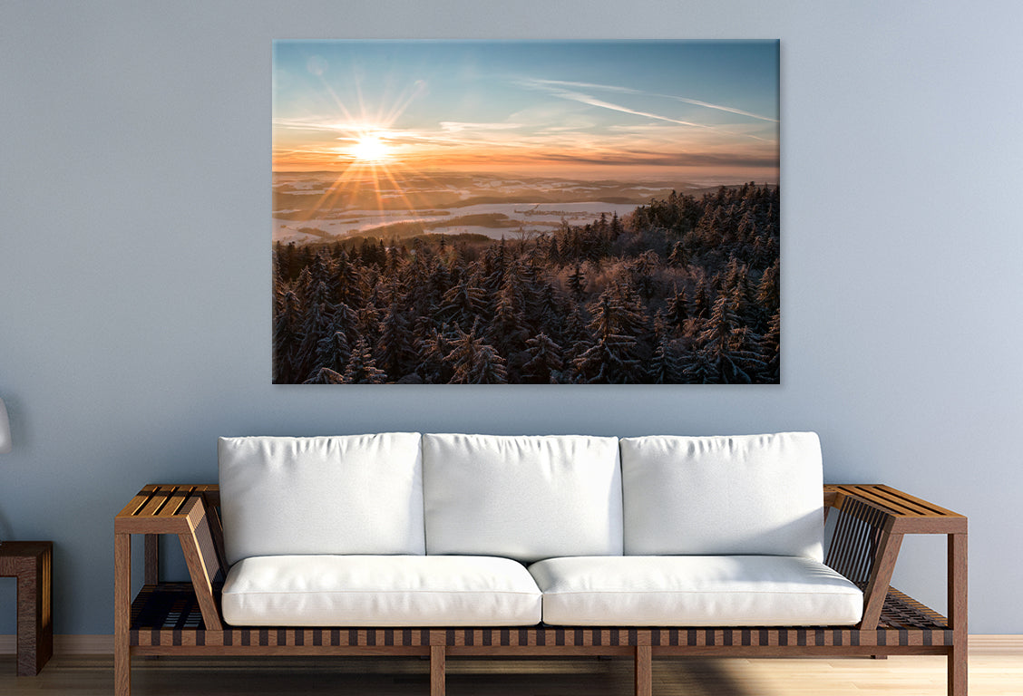 Rocky Mountains in Canmore Wall Art Decor 100% Australian Made