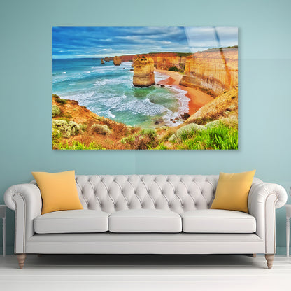 Great Ocean Road in Australia Acrylic Glass Print Tempered Glass Wall Art 100% Made in Australia Ready to Hang