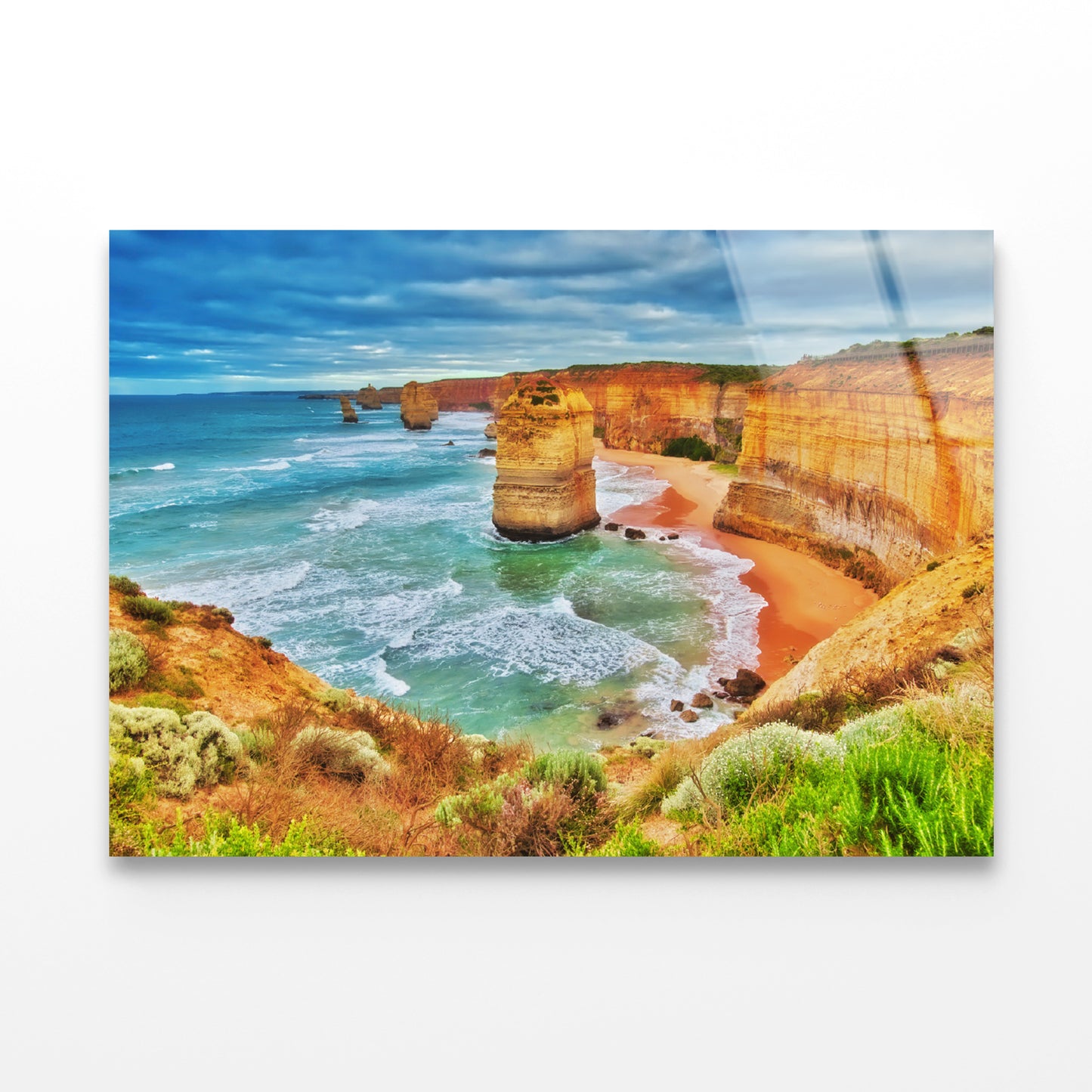 Great Ocean Road in Australia Acrylic Glass Print Tempered Glass Wall Art 100% Made in Australia Ready to Hang