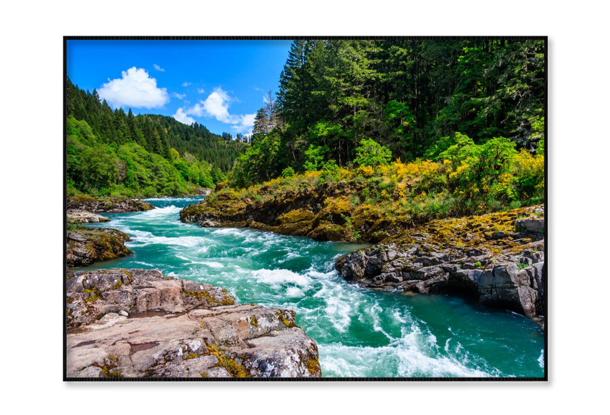 Nature Baths On the Katun River, In the Altai Mountains, Siberia, Russia Home Decor Premium Quality Poster Print Choose Your Sizes