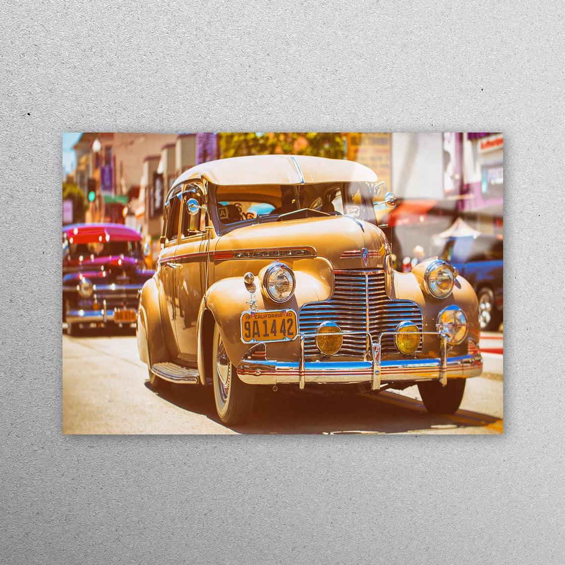 Classic Car Retro Wall Art Acrylic Glass Print Tempered Glass Wall Art 100% Made in Australia Ready to Hang