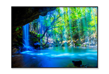 Nabegatai, Waterfall in Forest, Kumamoto Japan Home Decor Premium Quality Poster Print Choose Your Sizes