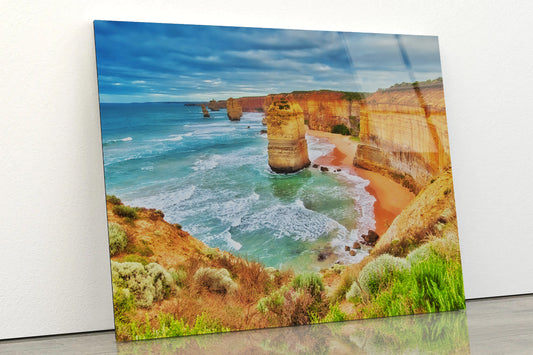 Great Ocean Road in Australia Acrylic Glass Print Tempered Glass Wall Art 100% Made in Australia Ready to Hang