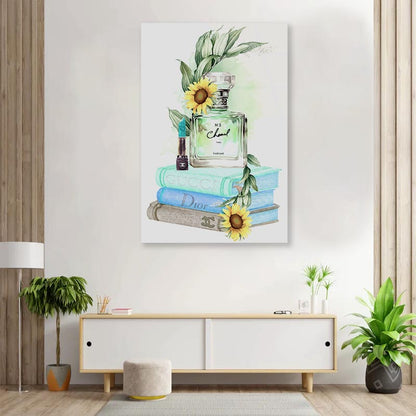 Sunflower Perfume 3D Design Acrylic Glass Print Tempered Glass Wall Art 100% Made in Australia Ready to Hang