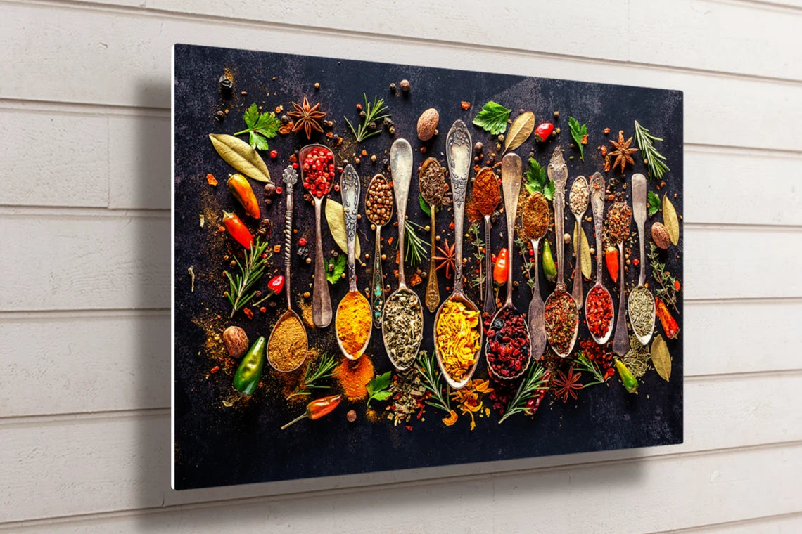 Herbs And Spices UV Direct Aluminum Print Australian Made Quality