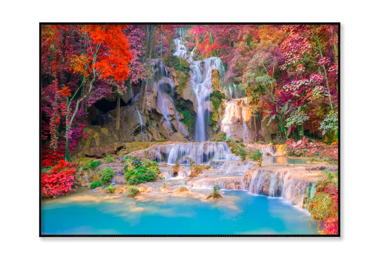 Waterfall In Rain Forest Home Decor Premium Quality Poster Print Choose Your Sizes