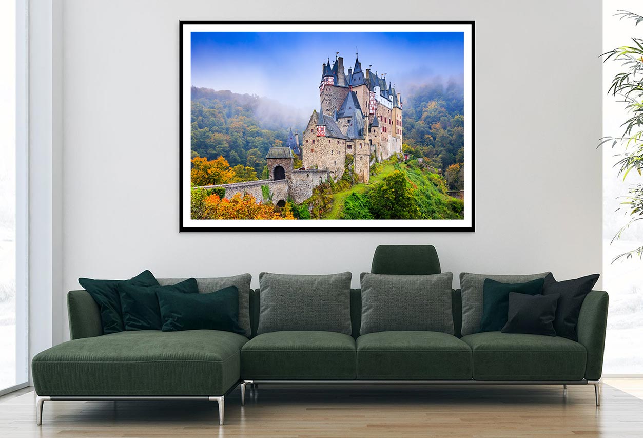 Medieval Castle On The Hills Home Decor Premium Quality Poster Print Choose Your Sizes