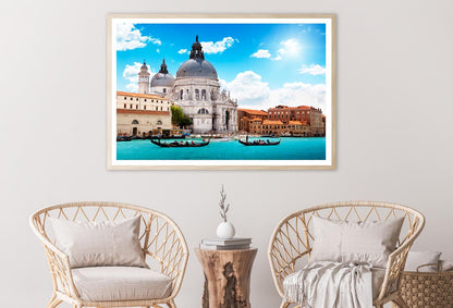 Grand Canal & Basilica Santa Maria Della Salute, Venice, Italy Home Decor Premium Quality Poster Print Choose Your Sizes