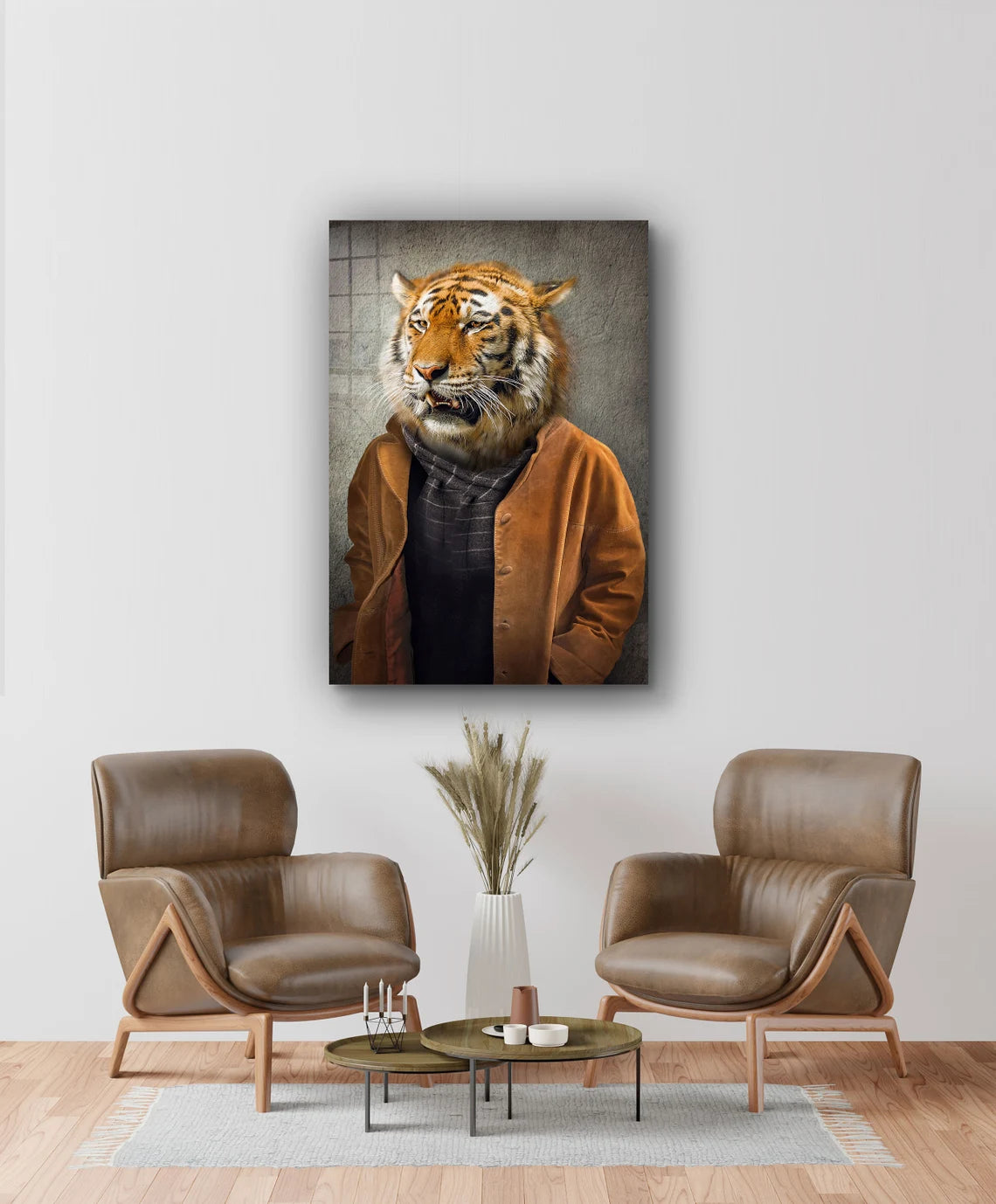 Tiger head Abstract UV Direct Aluminum Print Australian Made Quality