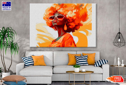 African Girl Abstract Design Wall Art Limited Edition High Quality Print