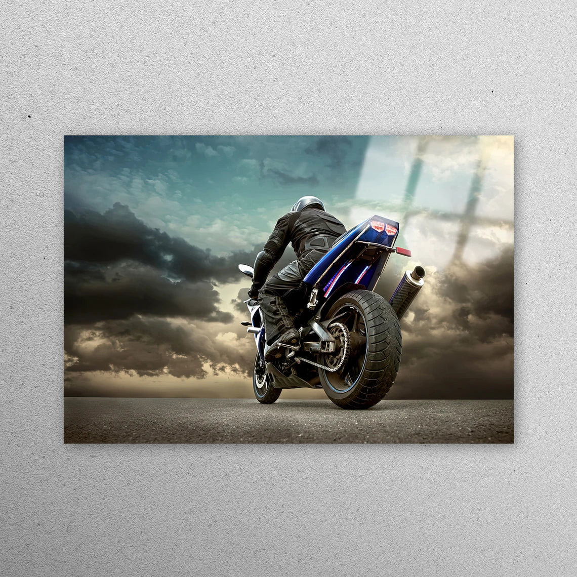 Motorcycle Wall Art Acrylic Glass Print Tempered Glass Wall Art 100% Made in Australia Ready to Hang