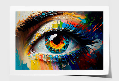 Conceptual A0bstract Picture Of The Eye Oil Painting Wall Art Limited Edition High Quality Print Unframed Roll Canvas None