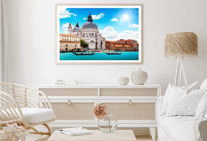 Grand Canal & Basilica Santa Maria Della Salute, Venice, Italy Home Decor Premium Quality Poster Print Choose Your Sizes