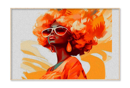 African Girl Abstract Design Wall Art Limited Edition High Quality Print