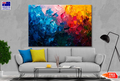 Colorful Abstract Oil Painting Wall Art Decor 100% Australian Made