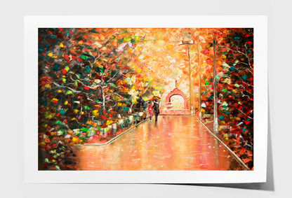 Arch Couple Oil Painting Wall Art Limited Edition High Quality Print Unframed Roll Canvas None