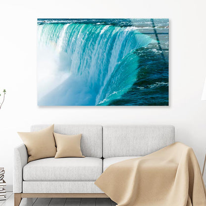 Canadian Or Horseshoe Waterfall from Canadian Side of Niagara Falls Acrylic Glass Print Tempered Glass Wall Art 100% Made in Australia Ready to Hang