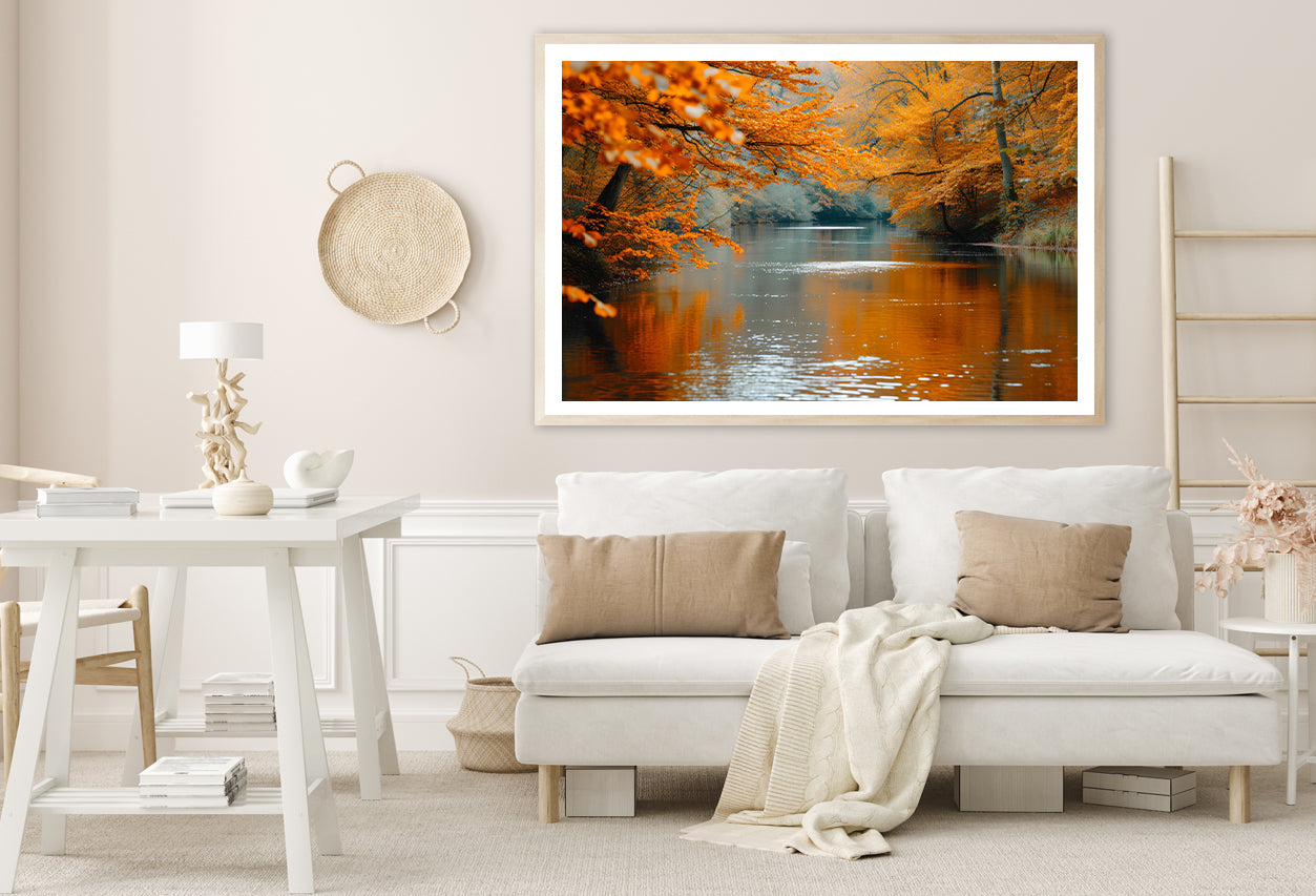 View of River Surrounded By Trees Home Decor Premium Quality Poster Print Choose Your Sizes