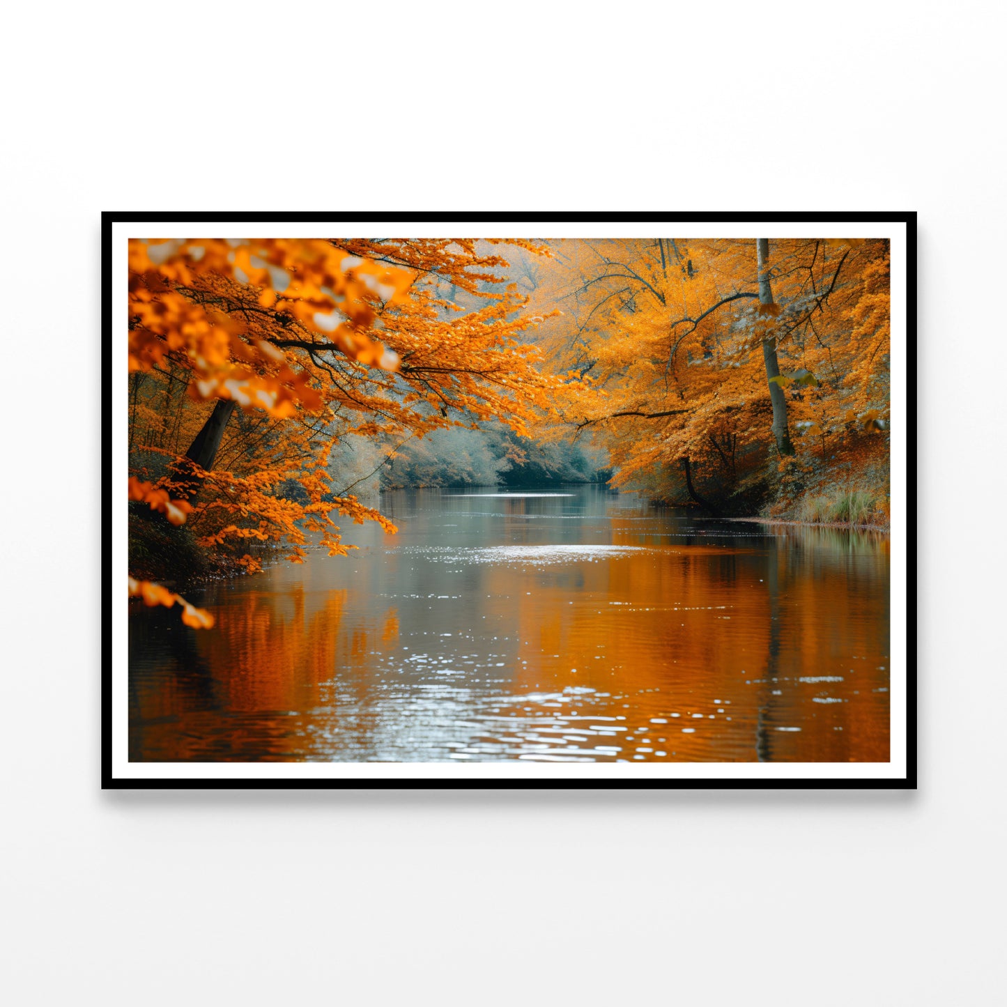 View of River Surrounded By Trees Home Decor Premium Quality Poster Print Choose Your Sizes