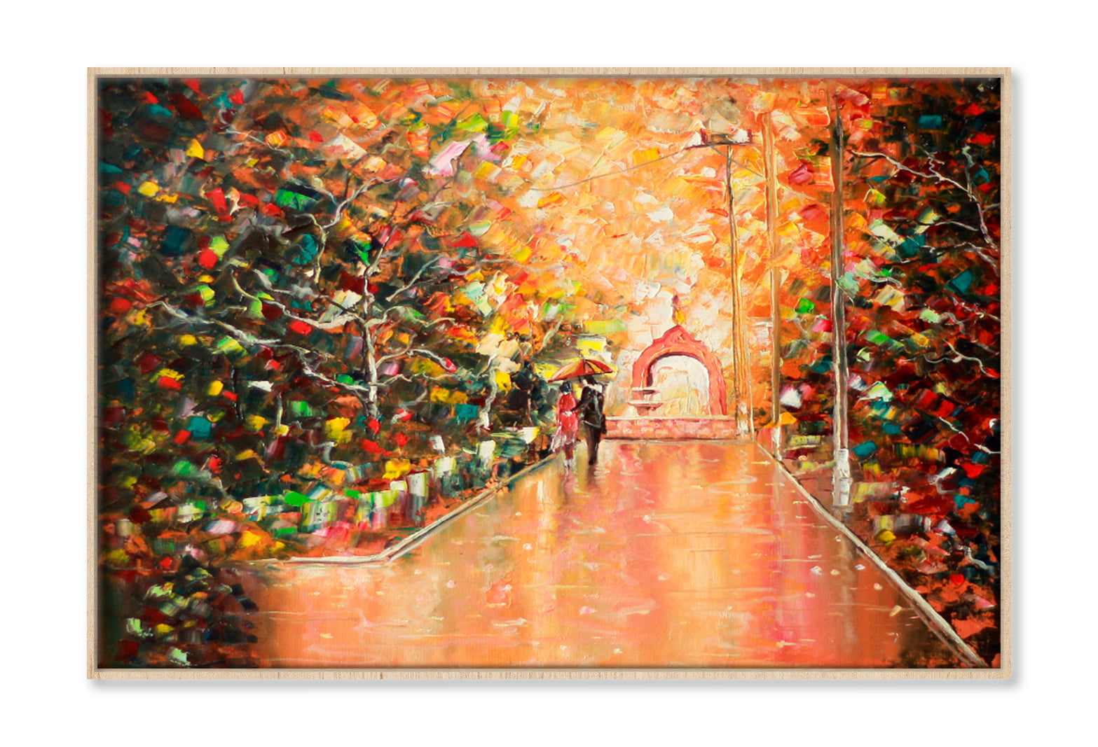 Arch Couple Oil Painting Wall Art Limited Edition High Quality Print Canvas Box Framed Natural