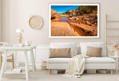 Arizona Sandstone with Rocks Home Decor Premium Quality Poster Print Choose Your Sizes