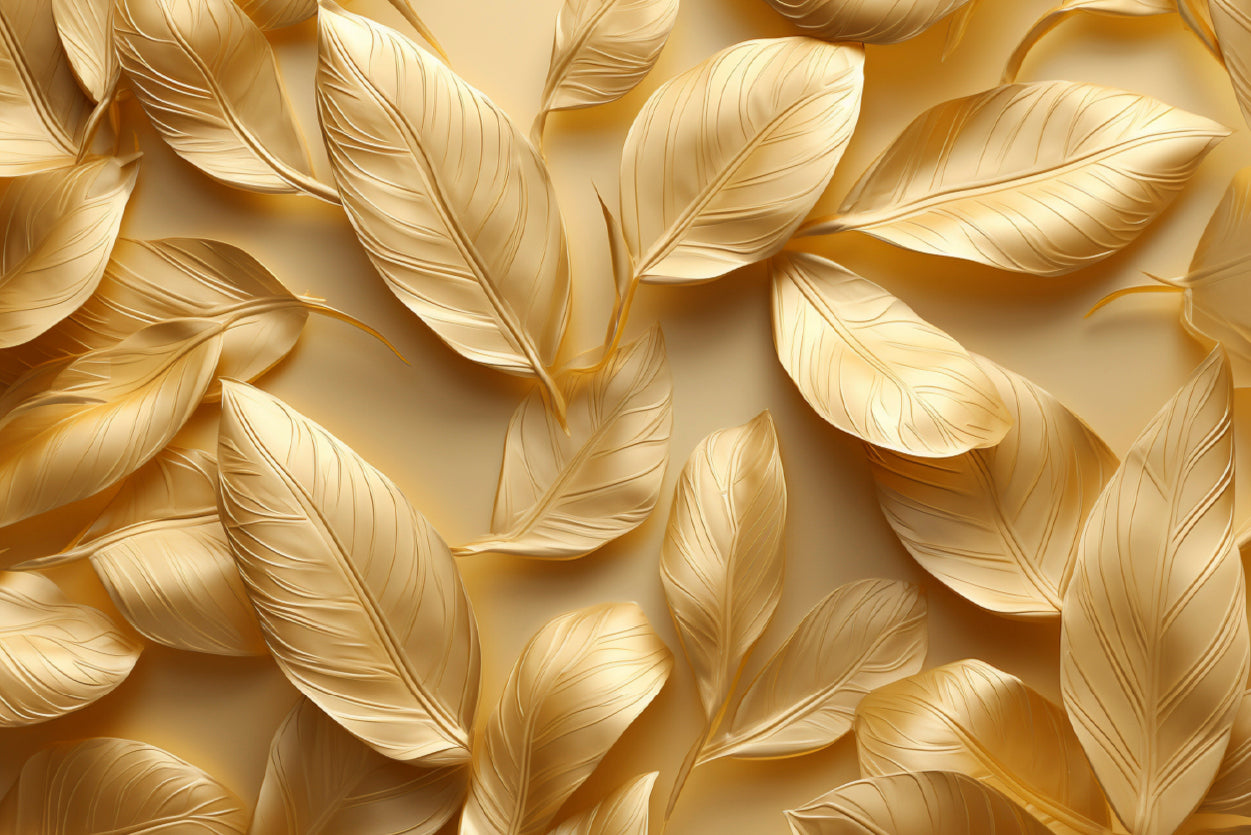 Collection of Golden Leaves Home Decor Premium Quality Poster Print Choose Your Sizes