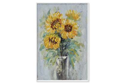 Abstract Sunflower Vase Wall Art Limited Edition High Quality Print